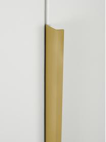 Drehtürenschrank Mia, 4-türig, Holzwerkstoff aus heimischen Hölzern aus nachhaltiger Forstwirtschaft, beschichtet, Weiß, Goldfarben, B 181 x H 210 cm