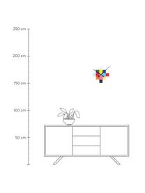 Wanduhr-Bausatz DIY Cubic, Kunststoff, Mehrfarbig, 6 x 6 cm