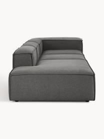 Modulaire XL chaise longue Lennon, Bekleding: 100% polyester De slijtva, Frame: massief grenenhout, multi, Poten: kunststof Dit product is , Geweven stof antraciet, B 357 x D 119 cm, armleuning links