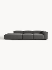 Modulaire XL chaise longue Lennon, Bekleding: 100% polyester De slijtva, Frame: massief grenenhout, multi, Poten: kunststof Dit product is , Geweven stof antraciet, B 357 x D 119 cm, armleuning links