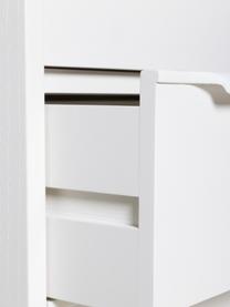Kommode Space Age aus Sungkaiholz, Korpus: Sungkaiholz, Off White, B 74 x H 88 cm