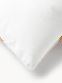 Bavlnený poťah na vankúš s abstraktným vzorom Nomi, Horčicová , tmavozelená, lomená biela, hnedosivá, Š 45 x D 45 cm