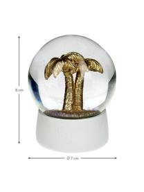 Bola decorativa Palm Tree, Blanco, dorado, Ø 7 x Al 8 cm