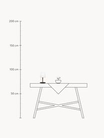 Mobilna lampa stołowa LED z funkcją przyciemniania Northern, Biały, brązowy, czarny, Ø 17 x W 30 cm