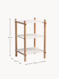 Estantería infantil Loko, Estructura: madera de pino con revest, Blanco, madera, An 36 x Al 59 cm