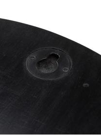 Okrągłe lustro ścienne o wyglądzie marmuru Stockholm, Czarny marmurowy, Ø 40 x G 1 cm