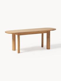 Banco de madera Waikiki, tamaños diferentes, Asiento: tablero de fibra de densi, Estructura: madera maciza de nogal, Madera de roble, An 140 x Al 40 cm