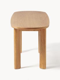 Banco de madera Waikiki, tamaños diferentes, Asiento: tablero de fibra de densi, Estructura: madera maciza de nogal, Madera de roble, An 140 x Al 40 cm