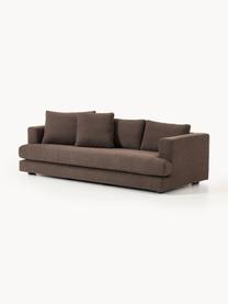 Sofa Bouclé Tribeca (3-osobowa), Tapicerka: Bouclé (93% poliester, 6%, Stelaż: drewno bukowe, drewno sos, Nogi: drewno sosnowe Ten produk, Ciemnobrązowy Bouclé, S 228 x G 104 cm