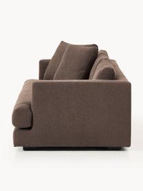 Sofa Bouclé Tribeca (3-osobowa), Tapicerka: Bouclé (93% poliester, 6%, Stelaż: drewno bukowe, drewno sos, Nogi: drewno sosnowe Ten produk, Ciemnobrązowy Bouclé, S 228 x G 104 cm