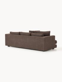 Bouclé-Sofa Tribeca (3-Sitzer), Bezug: Bouclé (93 % Polyester, 6, Gestell: Buchenholz, Kiefernholz, , Bouclé Dunkelbraun, B 228 x T 104 cm