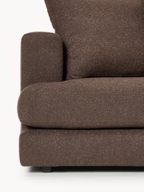 Sofa Bouclé Tribeca (3-osobowa), Tapicerka: Bouclé (93% poliester, 6%, Stelaż: drewno bukowe, drewno sos, Nogi: drewno sosnowe Ten produk, Ciemnobrązowy Bouclé, S 228 x G 104 cm