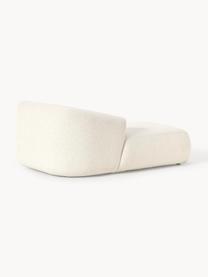 Módulo diván en tejido bouclé Sofia, Tapizado: tejido bouclé (100% polié, Estructura: madera de pícea, aglomera, Patas: plástico Este producto es, Bouclé blanco Off White, An 185 x F 92 cm, chaise longue derecha