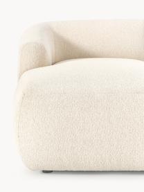 Ottomane-Eckmodul Sofia aus Bouclé, Bezug: Bouclé (100 % Polyester) , Gestell: Fichtenholz, Spanplatte, , Bouclé Off White, B 185 x T 92 cm, Eckteil rechts