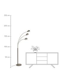 Grosse Bogenlampe Atmosphere in Messing, Goldfarben mit Antik-Finish, B 70 x H 180 cm