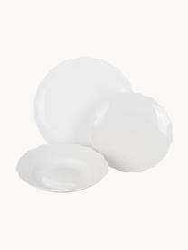 Servizio di piatti in porcellana Versailles 12 pz, Porcellana, Bianco, 4 persone (12 pz)