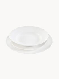 Servizio di piatti in porcellana Versailles 12 pz, Porcellana, Bianco, 4 persone (12 pz)