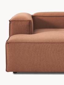 Modulares Ecksofa Lennon, Bezug: 100 % Polyester Der strap, Gestell: Massives Kiefernholz, Spe, Webstoff Nougat, B 327 x T 180 cm, Eckteil links