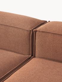 Modulares Ecksofa Lennon, Bezug: 100 % Polyester Der strap, Gestell: Massives Kiefernholz, Spe, Füße: Kunststoff Dieses Produkt, Webstoff Nougat, B 327 x T 180 cm, Eckteil links