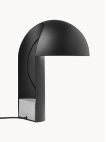 Design tafellamp Leery, Lamp: gecoat staal, Zwart, Ø 28 x H 40 cm