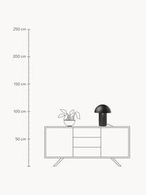 Design tafellamp Leery, Lamp: gecoat staal, Zwart, Ø 28 x H 40 cm