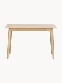 Úzky pracovný stôl z dubového dreva Marte, Dubové drevo, Š 120 x H 60 cm