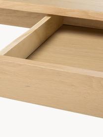 Schmaler Holz-Schreibtisch Marte, Tischplatte: Mitteldichte Holzfaserpla, Eichenholz, B 120 x T 60 cm