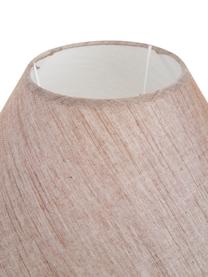 Keramik-Tischlampe Ramzi in Braun, Lampenschirm: Baumwolle, Lampenfuß: Keramik, Braun, Beige, Ø 34 x H 42 cm