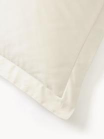 Taie d'oreiller en satin de coton Premium, Beige clair, larg. 50 x long. 70 cm