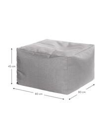 In- & Outdoor Sitzsack Loft, Bezug: 100% Polyacryl Dralon (ga, Grau, B 80 x T 80 cm