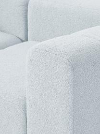 Modulares Bouclé-Sofa Lena (3-Sitzer), Bezug: Bouclé (93 % Polyester, 6, Gestell: Buchenholz, Spanplatte, H, Bouclé Hellblau, B 211 x T 106 cm