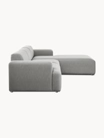 Ecksofa Melva (4-Sitzer), Bezug: 100% Polyester Der hochwe, Gestell: Massives Kiefernholz, Spa, Füße: Kunststoff Dieses Produkt, Webstoff Grau, B 319 x T 196 cm, Eckteil links