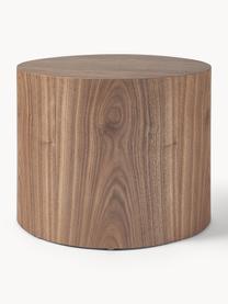 Tables basses rondes en bois Dan, 2 élém., MDF avec placage en bois de noyer, Bois foncé, Lot de différentes tailles