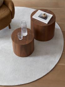 Set di 2 tavolini da salotto in legno Dan, Pannello di fibra a media densità (MDF) con finitura in legno di noce, Legno di noce, Set in varie misure
