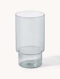 Poháre z fúkaného skla na longdrinky Gustave, 4 ks, Borosilikátové sklo, Priehľadná, svetlosivá, petrolejová, oranžová, Ø 8 x V 14 cm, 450 ml