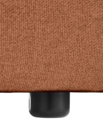 Modulo angolare Lennon, Rivestimento: 100% poliestere Con 115.0, Struttura: legno di pino massiccio, , Piedini: plastica, Tessuto color torrone, Larg. 119 x Prof. 119 cm, angolo a sinistra
