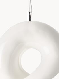Hanglamp Memphis, Polyresin, Crèmewit, B 40 x H 25 cm