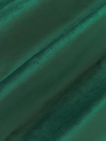 Copricuscino in velluto ricamato Legong, 100% velluto di poliestere, Verde scuro, dorato, Larg. 45 x Lung. 45 cm