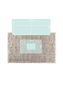 Tapis moelleux beige en fourrure synthétique Superior, Crème, beige, blanc