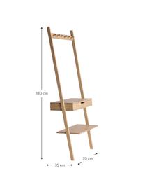 Estantería escalera Noble, Madera de bambú, Madera de bambú, An 70 x Al 180 cm