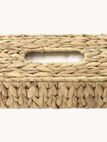 Pudełko na chusteczki z włókna naturalnego Cleana, Hiacynt wodny, Beżowy, S 27 x G 14 cm