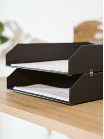 Organizer documenti Hakan 2 pz, Cartone solido laminato, Nero, Larg. 23 x Prof. 31 cm