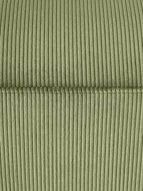 Manšestrová podnožka Melva, Olivově zelená, Š 99 cm, H 42 cm