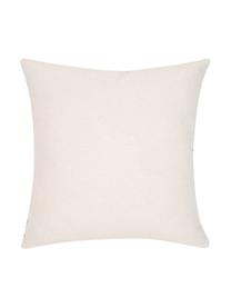 Housse de coussin 40x40 palmier Balu, 100 % coton, Écru, vert, larg. 40 x long. 40 cm