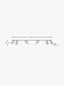 Grand spot Etna, Gris, larg. 120 x prof. 15 cm