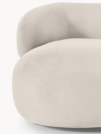 Sillón lounge Alba, Tapizado: 97% poliéster, 3% nylon A, Estructura: madera de abeto maciza, m, Patas: plástico El material util, Tejido blanco crema, An 102 x F 89 cm, respaldo izquierdo