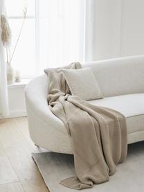 Kissenhülle Amino mit abstraktem Muster, 100% Baumwolle, Beige/Weiss, 40 x 40 cm