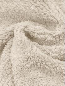 Tapis d'entrée en coton à franges, tufté main Bina, Beige, larg. 80 x long. 250 cm