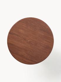 Mesa de comedor redonda con estructura estriada Nelly, tamaños diferentes, Tablero: madera de roble, Madera de roble oscura, Ø 115 cm