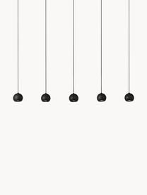 Grande suspension grappe Eindhoven, Noir, larg. 160 x haut. 20 cm